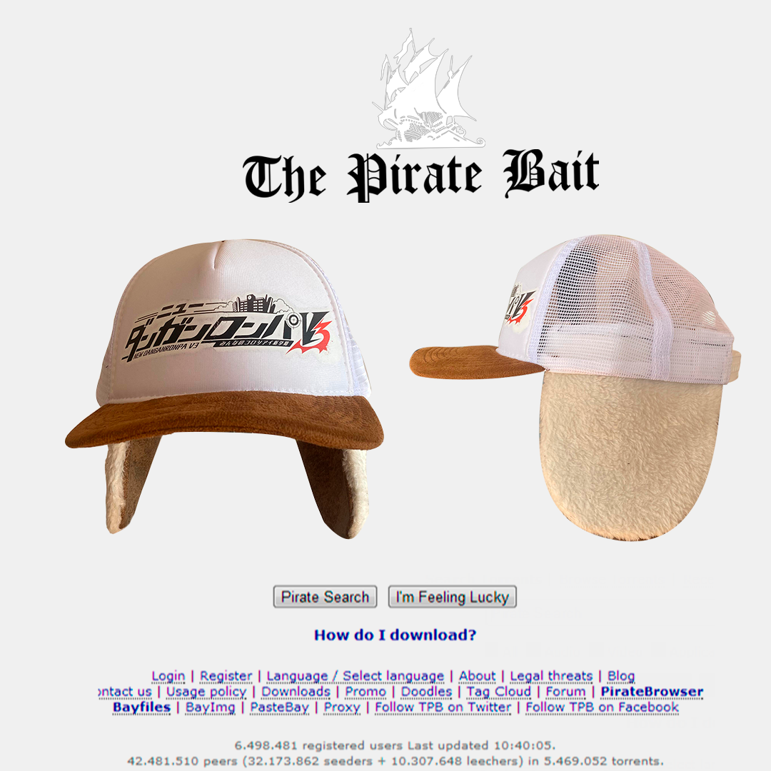 Boné " Danganronpa white"